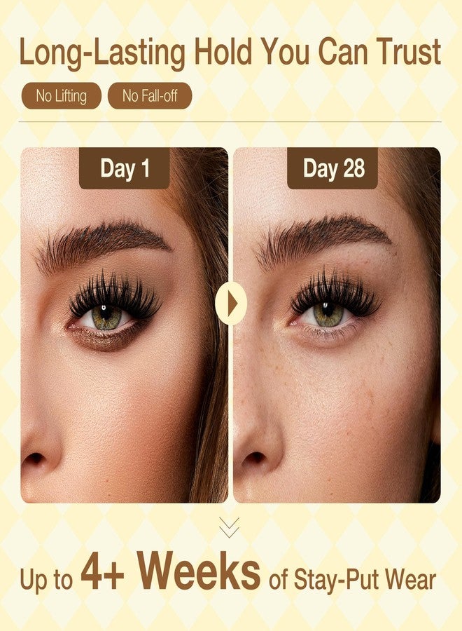 لاش فيو غراء لاشفيو المطور للرموش الحساسة، غراء قوي للرموش يدوم لأكثر من 4 أسابيع، مقاوم للماء ولا يسبب تهيجًا، مضاد للحساسية وخالٍ من الفورمالديهايد، مناسب للعيون المفتوحة، للاستخدام المنزلي أو الاحترافي (5 مل) - Image 5